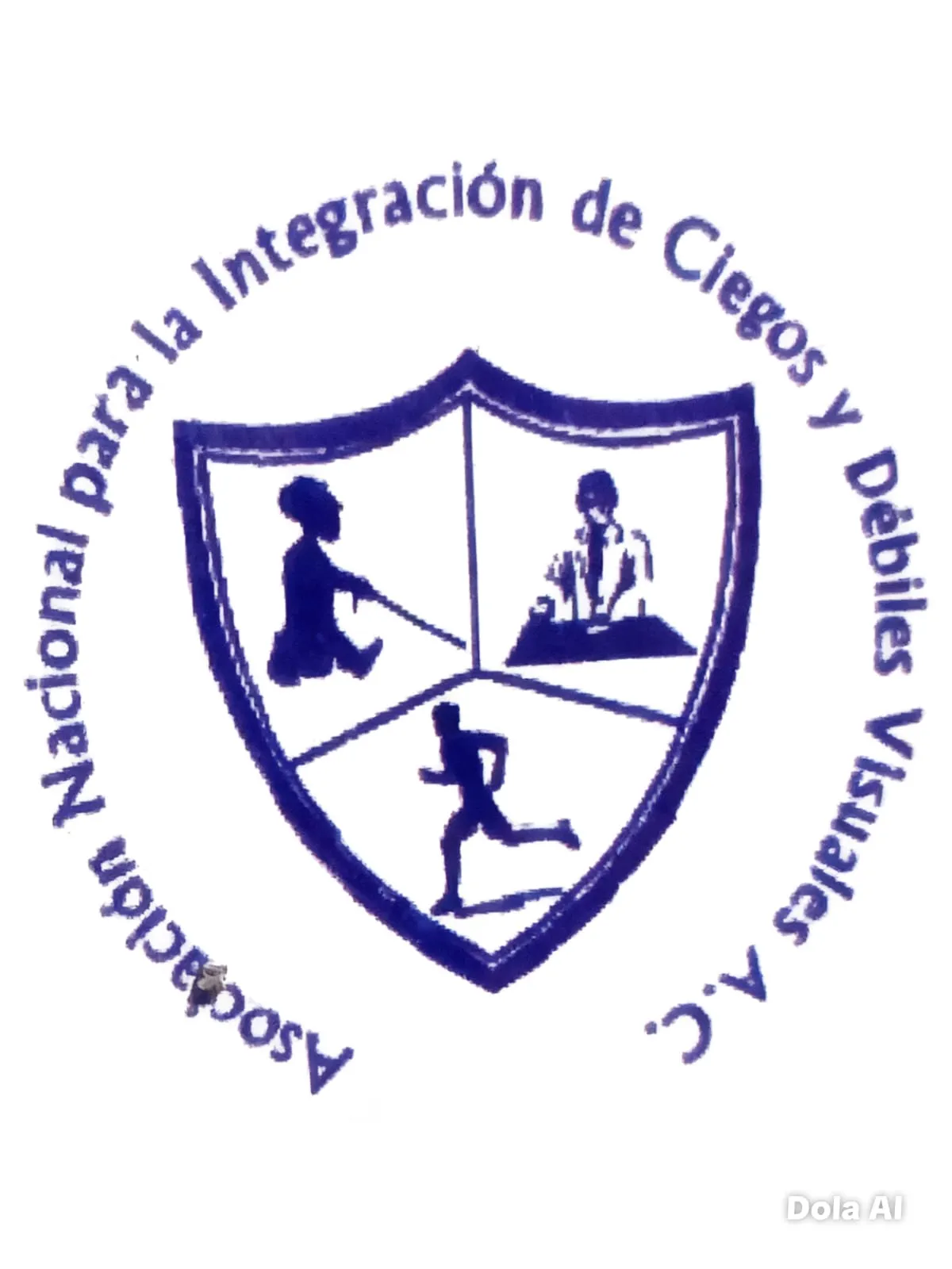 Logotipo de la Asociación Nacional para la Integración de Personas Ciegas y Débiles Visuales A.C.