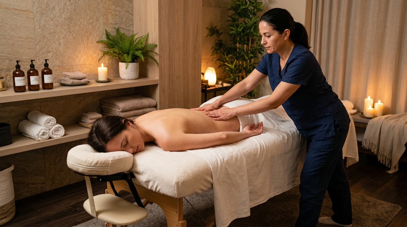 Terapia de masaje de cuerpo completo relajante en CDMX - Quirosana